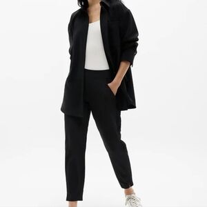 Athleta Brooklyn Mid Rise Pull-On Stretch Ankle Pant Size 8 Black 198671 EUC